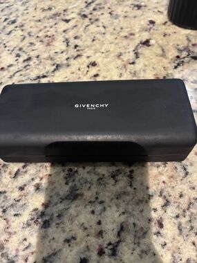 Givenchy Black Sunglasses Case with White Logo